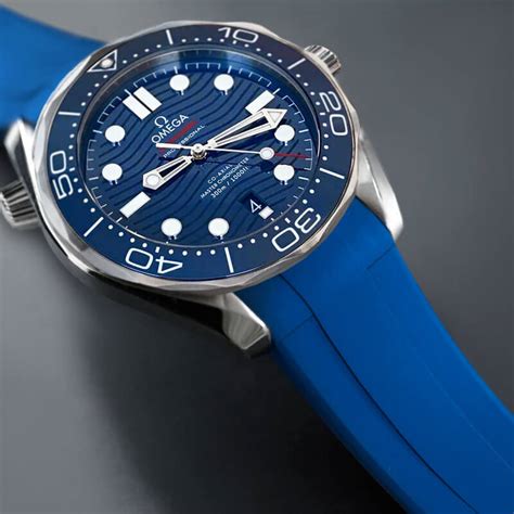 omega seamaster 300 rubber strap|Omega Seamaster 300m strap width.